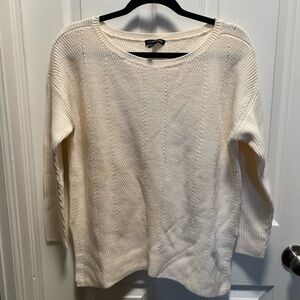 Eileen Fisher | Ivory Extrafine Merino Wool Sz S‎